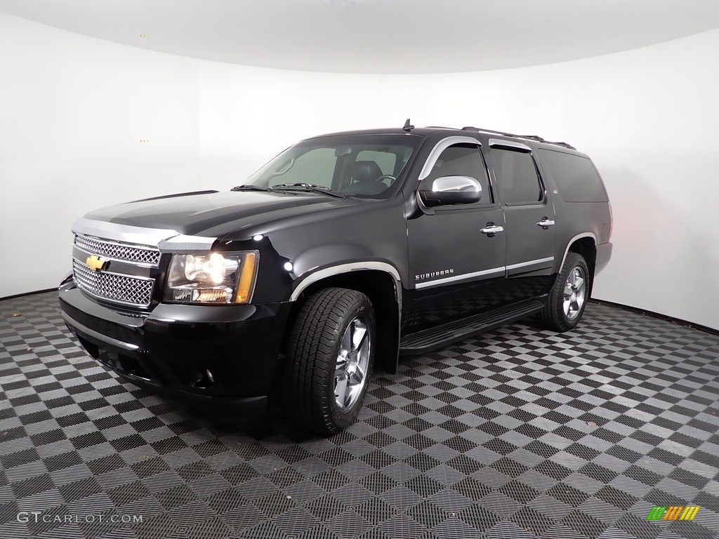 2014 Suburban LTZ 4x4 - Black / Ebony photo #9