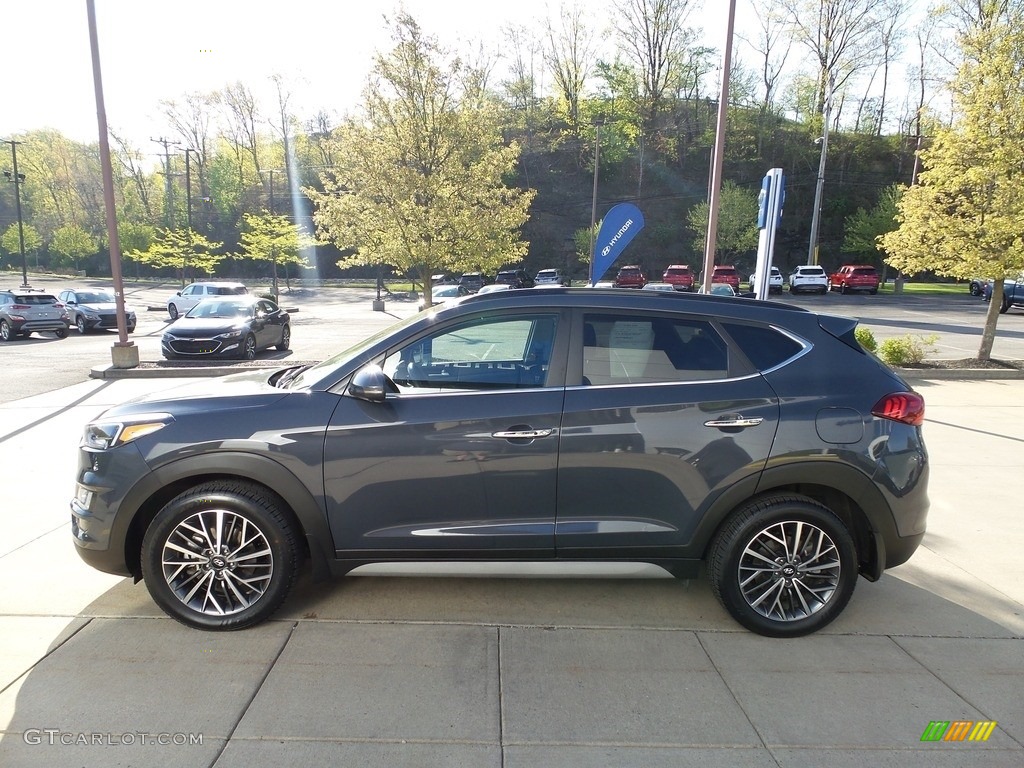 2020 Tucson Ultimate AWD - Aqua Blue / Black photo #6