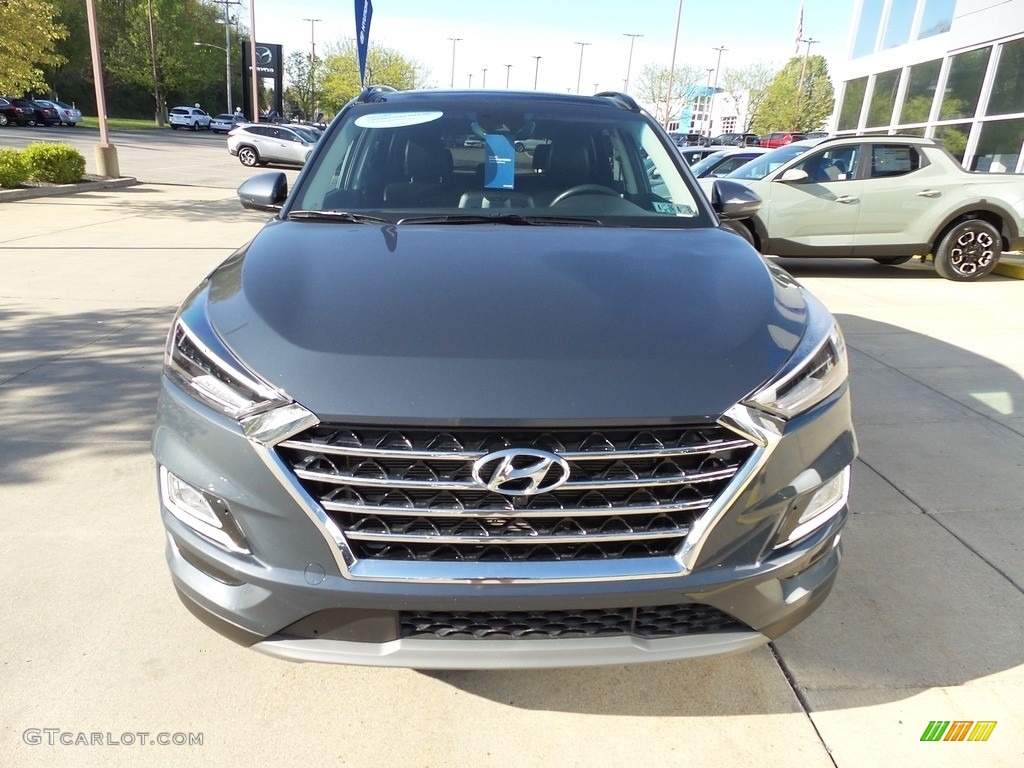 2020 Tucson Ultimate AWD - Aqua Blue / Black photo #8