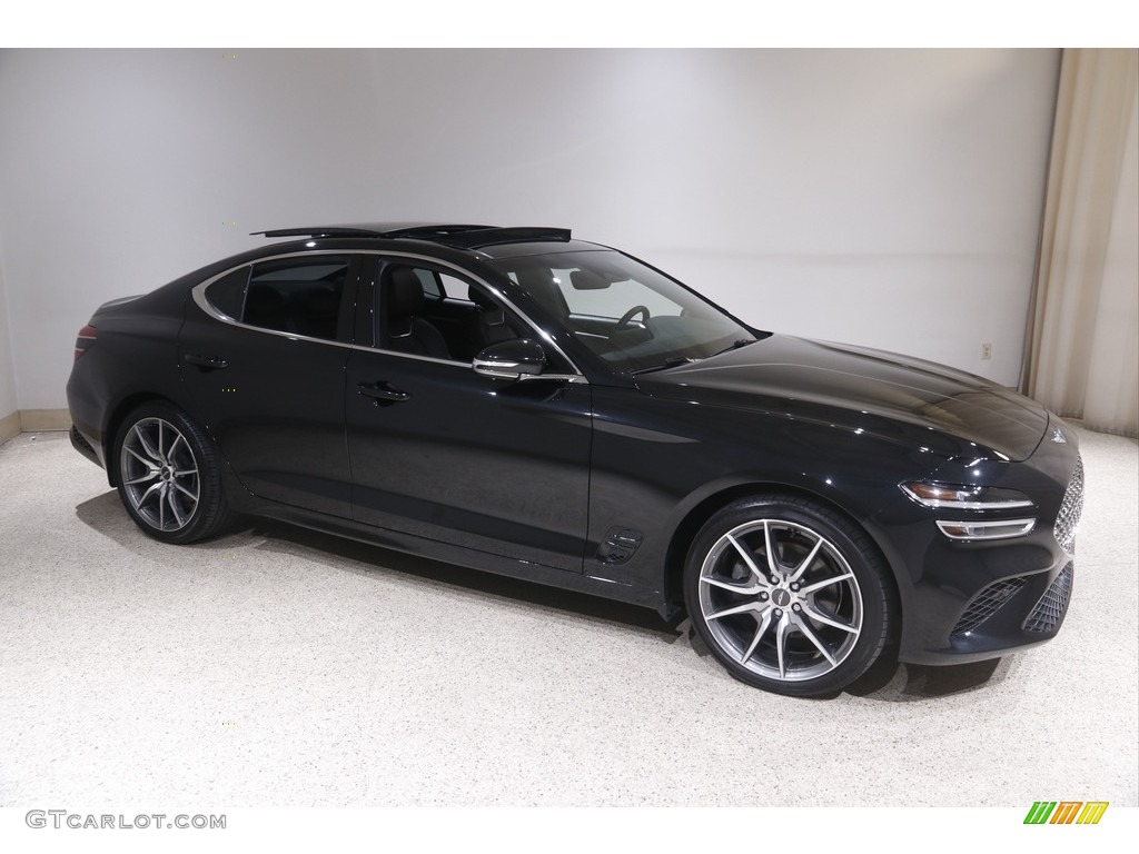 Vik Black 2022 Genesis G70 2.0T AWD Exterior Photo #146020106