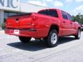 2008 Flame Red Dodge Dakota SLT Crew Cab  photo #8