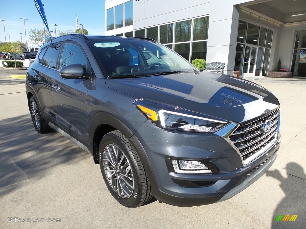 2020 Tucson Ultimate AWD - Aqua Blue / Black photo #9
