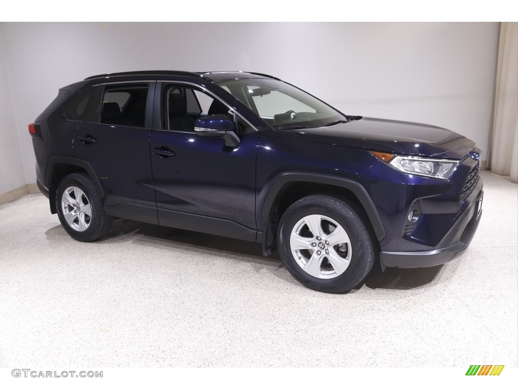 2019 RAV4 XLE AWD - Blueprint / Black photo #1