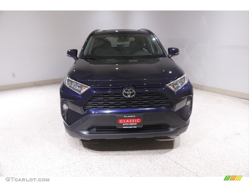 2019 RAV4 XLE AWD - Blueprint / Black photo #2