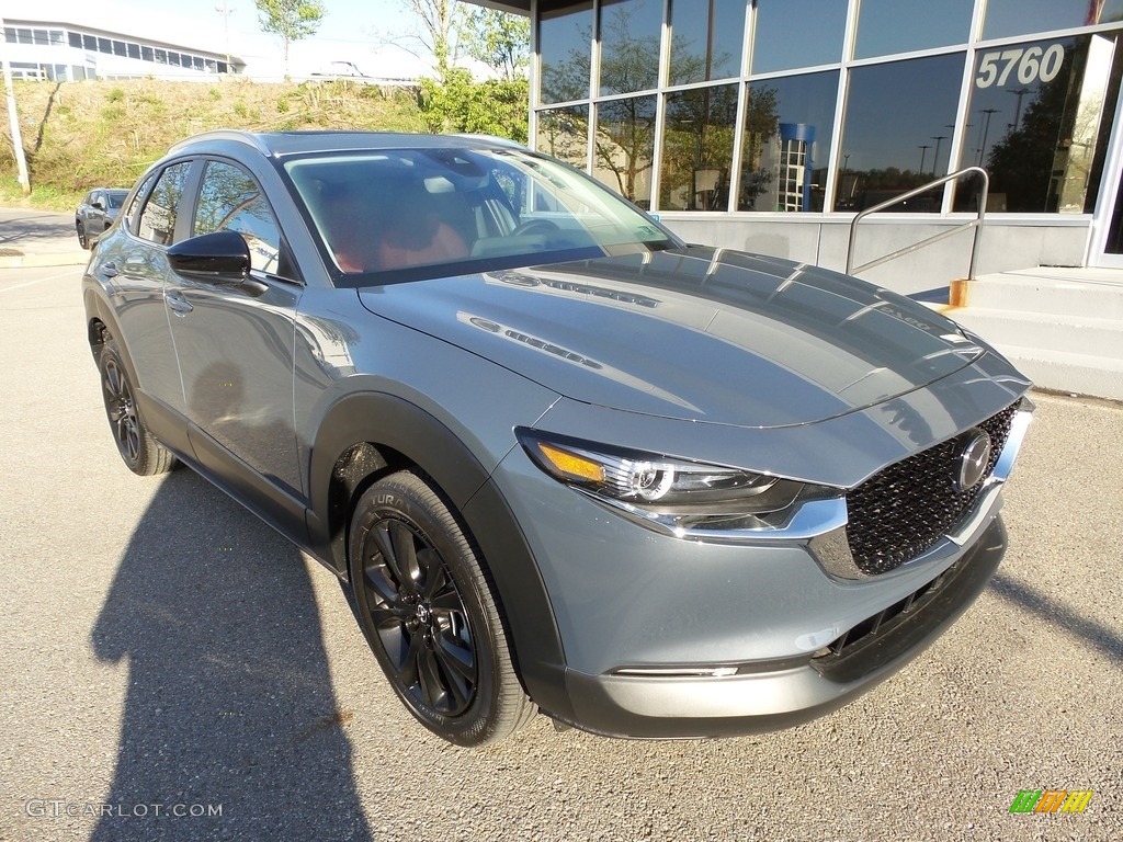 2023 CX-30 S Carbon Edition AWD - Polymetal Gray Metallic / Red photo #9