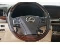 2015 Lexus LS Parchment Interior Steering Wheel Photo