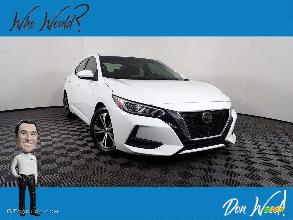 2020 Sentra SV - Fresh Powder / Charcoal photo #1