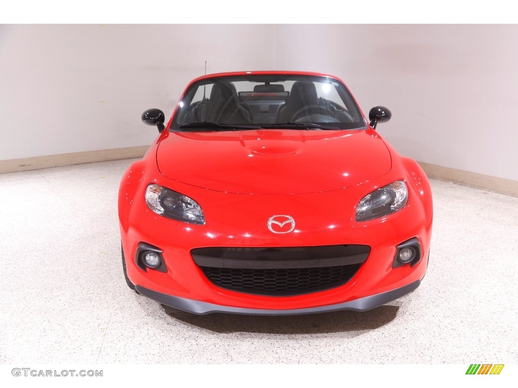 2013 MX-5 Miata Club Roadster - True Red / Club Black/Red Stitching photo #3