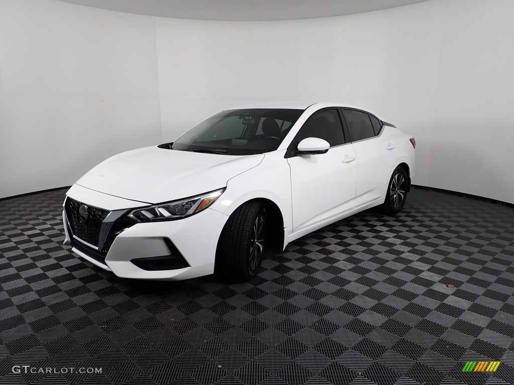 2020 Sentra SV - Fresh Powder / Charcoal photo #5