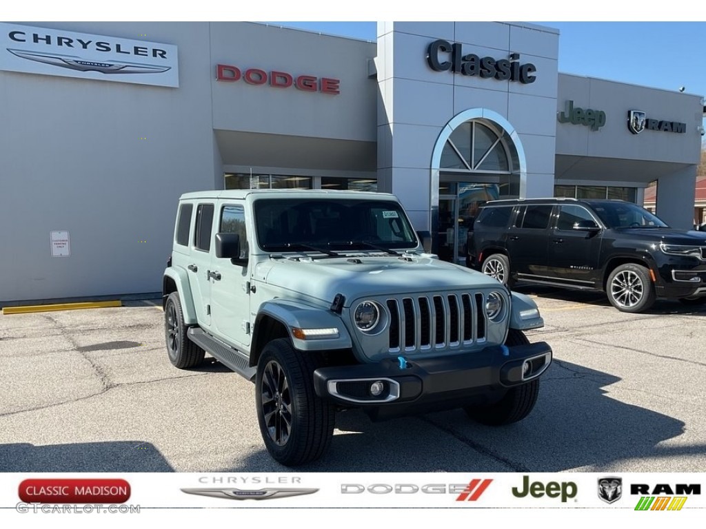 2023 Wrangler Unlimited Sahara 4XE Hybrid - Earl / Black photo #1