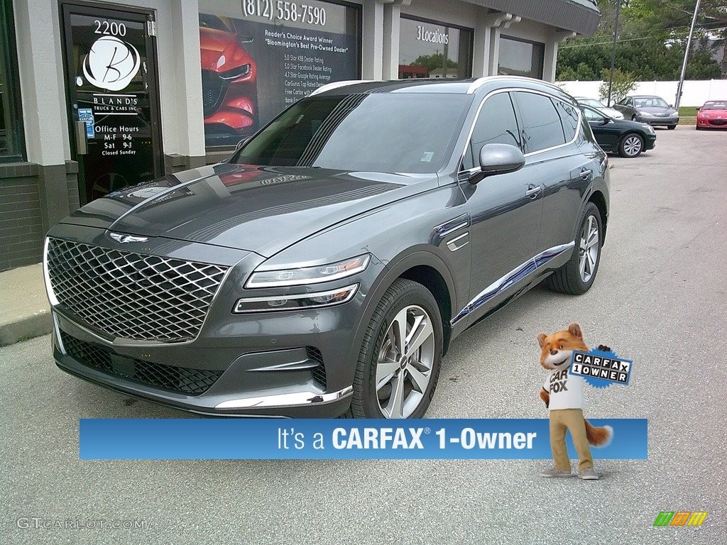 2021 GV80 3.5T Advanced Plus AWD - Himalayan Gray / Beige/Taupe photo #2