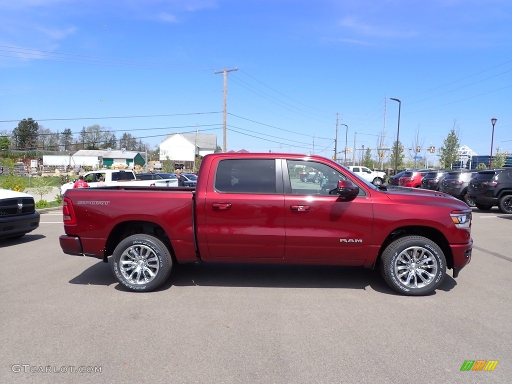 Delmonico Red Pearl 2023 Ram 1500 Laramie Crew Cab 4x4 Exterior Photo #146025500