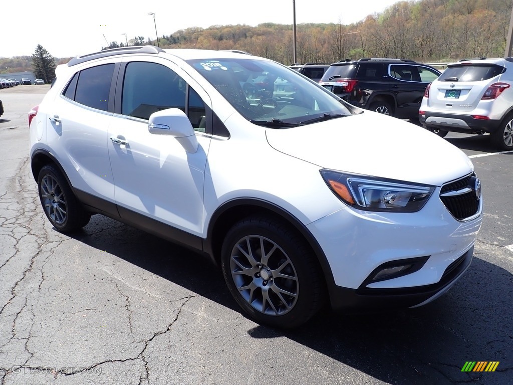 Summit White 2019 Buick Encore Sport Touring AWD Exterior Photo #146025508