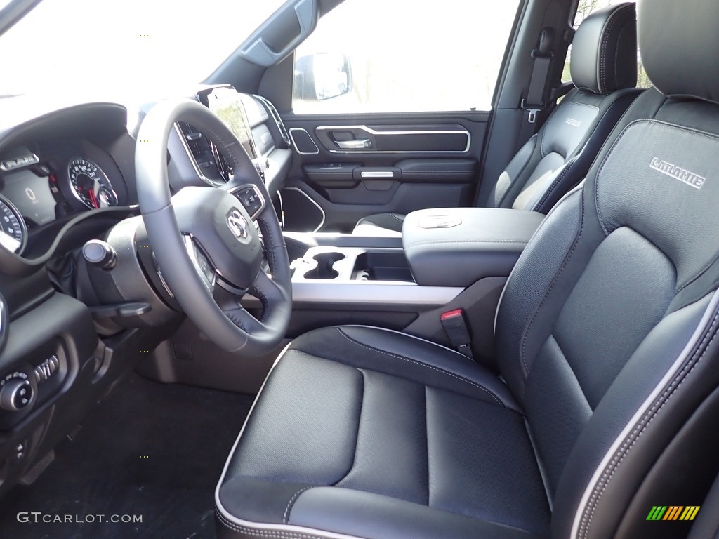 Black Interior 2023 Ram 1500 Laramie Crew Cab 4x4 Photo #146025700