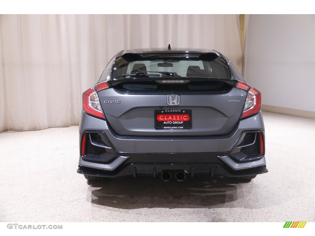 2020 Civic Sport Hatchback - Polished Metal Metallic / Black photo #18