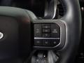 2022 Ford F150 Black/Slate Interior Steering Wheel Photo