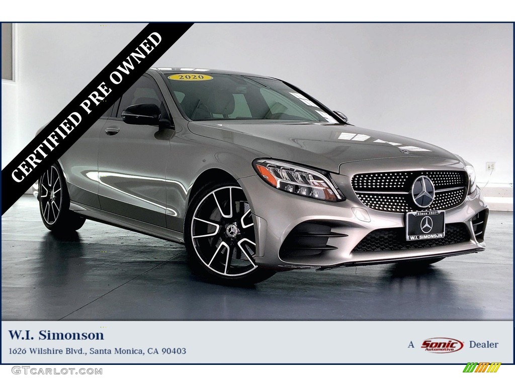2020 C 300 Sedan - Mojave Silver Metallic / Silk Beige/Black photo #1
