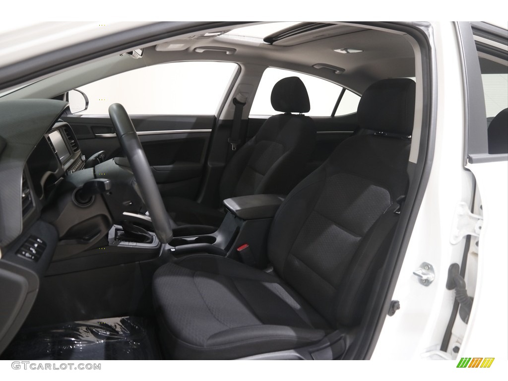 2020 Elantra Value Edition - Quartz White Pearl / Black photo #5