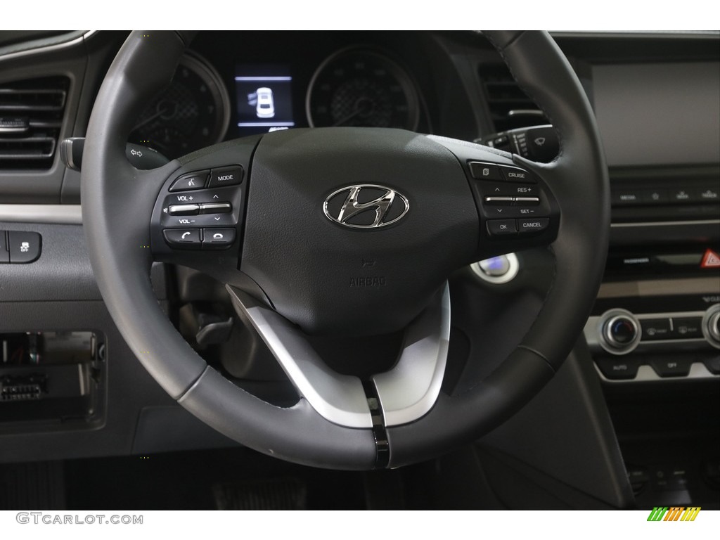 2020 Elantra Value Edition - Quartz White Pearl / Black photo #7