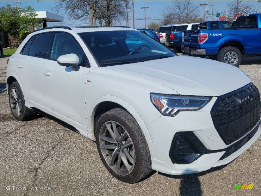 Ibis White 2022 Audi Q3 S Line Premium Plus quattro Exterior Photo #146027231