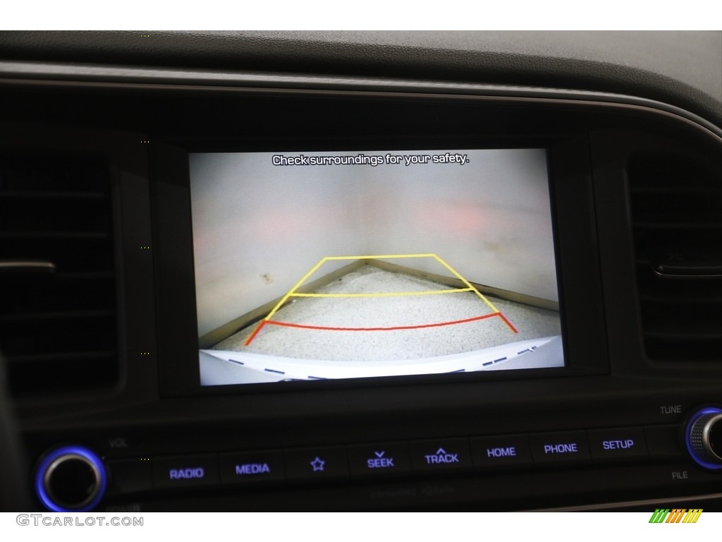 2020 Elantra Value Edition - Quartz White Pearl / Black photo #11