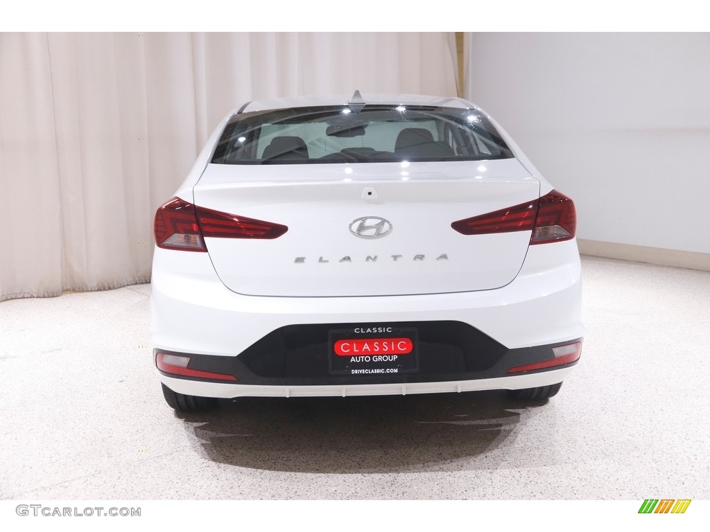 2020 Elantra Value Edition - Quartz White Pearl / Black photo #18