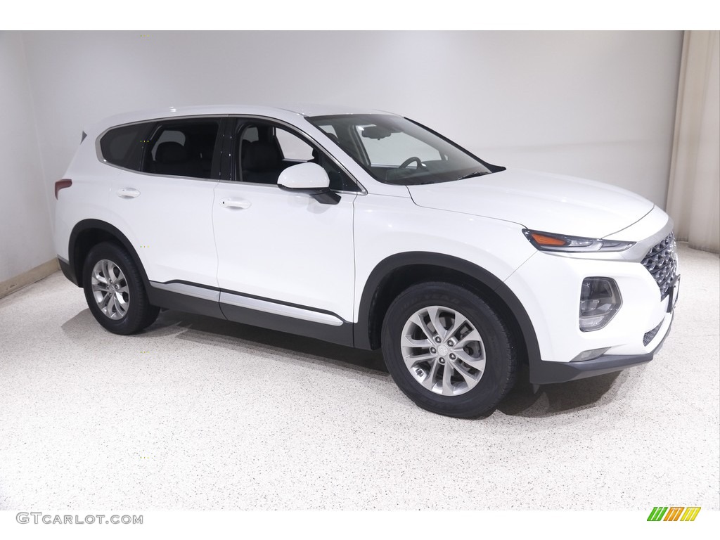 2019 Santa Fe SEL AWD - Quartz White / Black photo #1