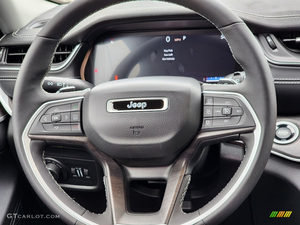 2023 Jeep Grand Cherokee L Limited 4x4 Global Black Steering Wheel Photo #146027711
