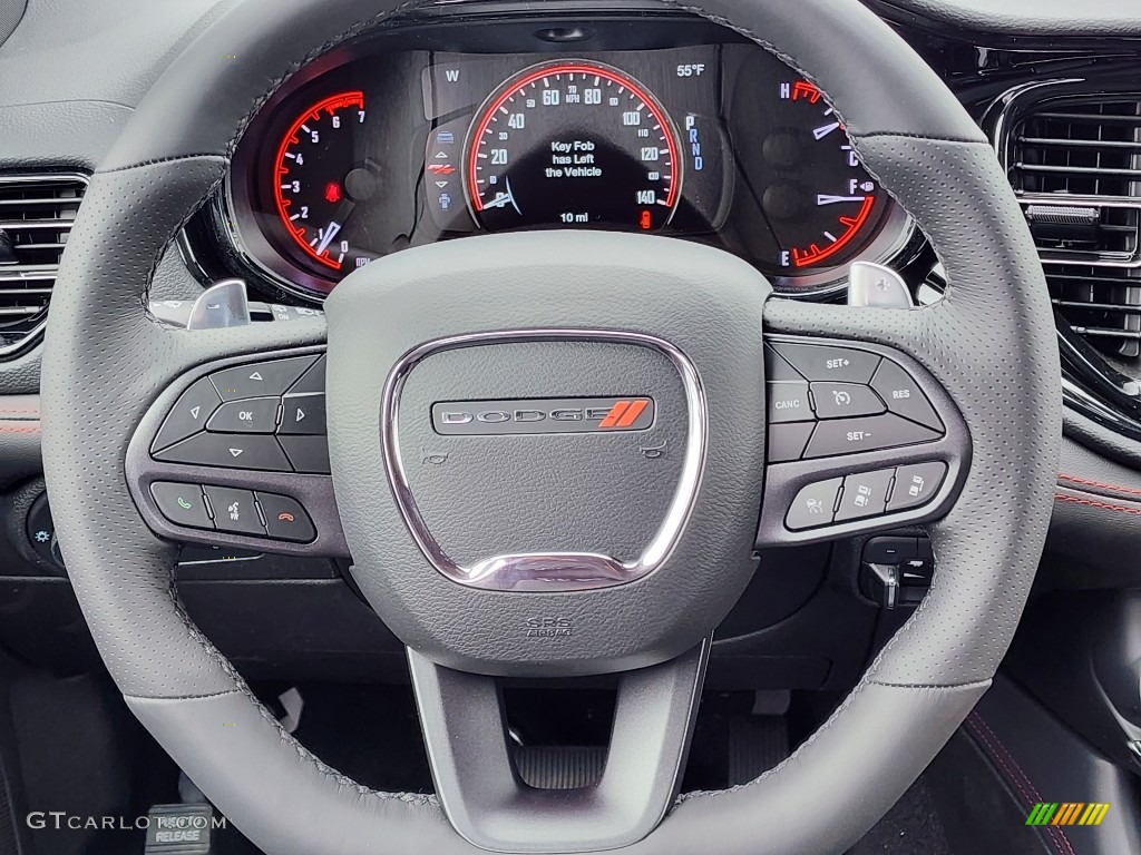 2023 Dodge Durango R/T AWD Black Steering Wheel Photo #146027969