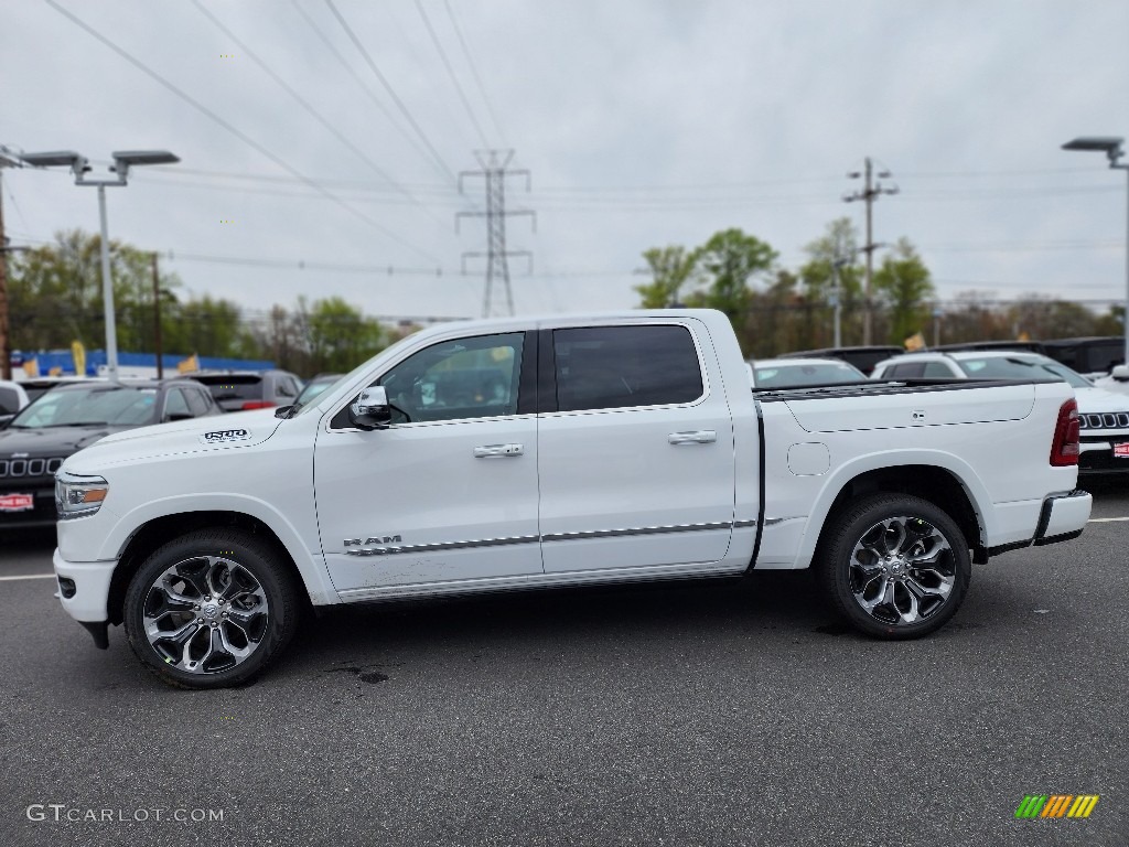 Bright White 2023 Ram 1500 Limited Crew Cab 4x4 Exterior Photo #146028320