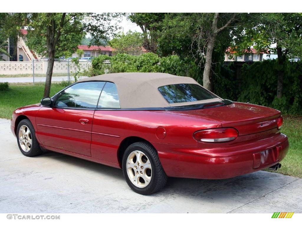 1999 Sebring JXi Convertible - Inferno Red Pearl / Camel Beige photo #7