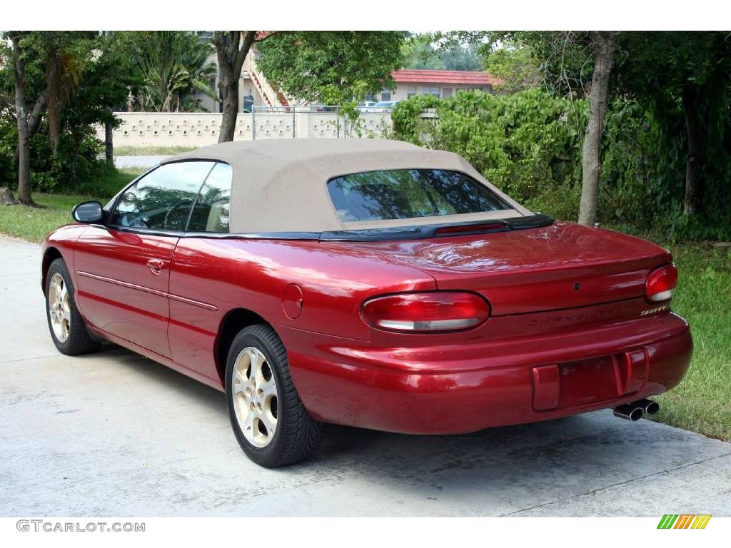 1999 Sebring JXi Convertible - Inferno Red Pearl / Camel Beige photo #8