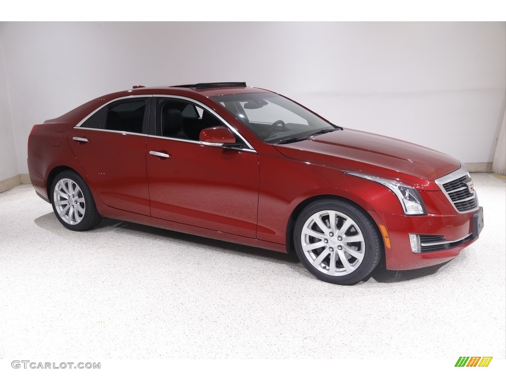 Red Obsession Tintcoat 2018 Cadillac ATS Premium Luxury Exterior Photo #146028755