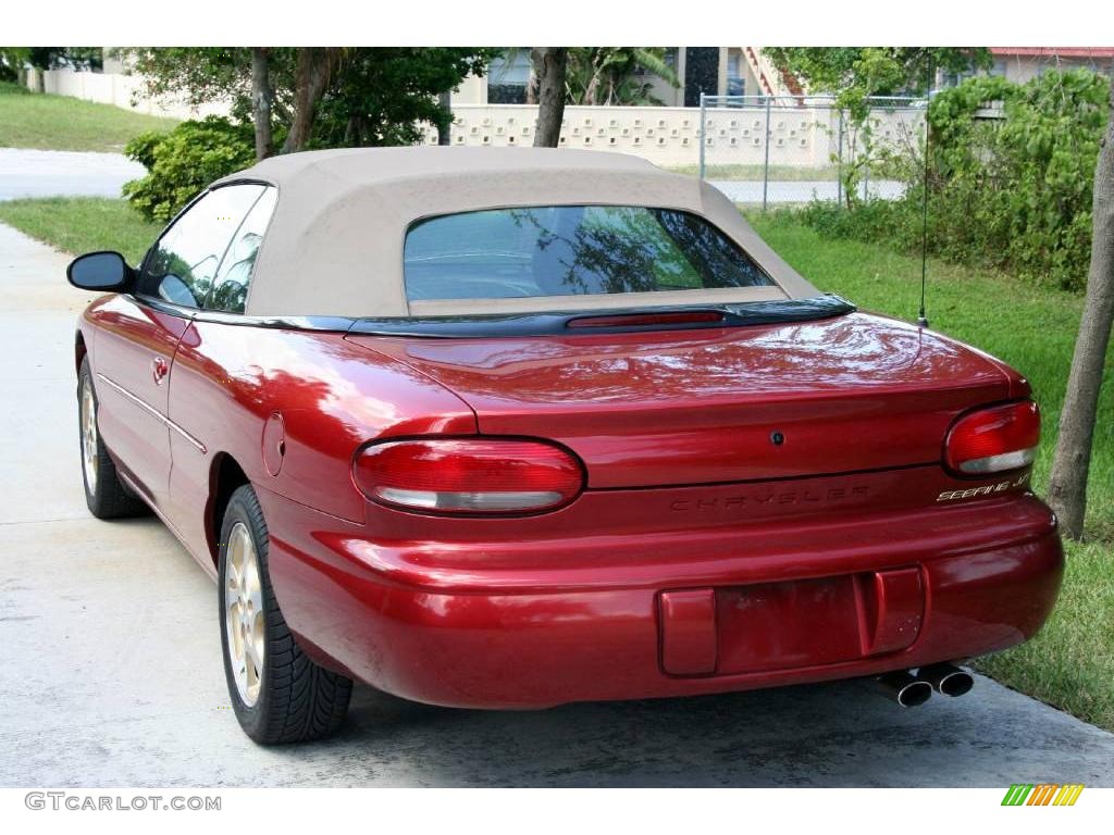 1999 Sebring JXi Convertible - Inferno Red Pearl / Camel Beige photo #9