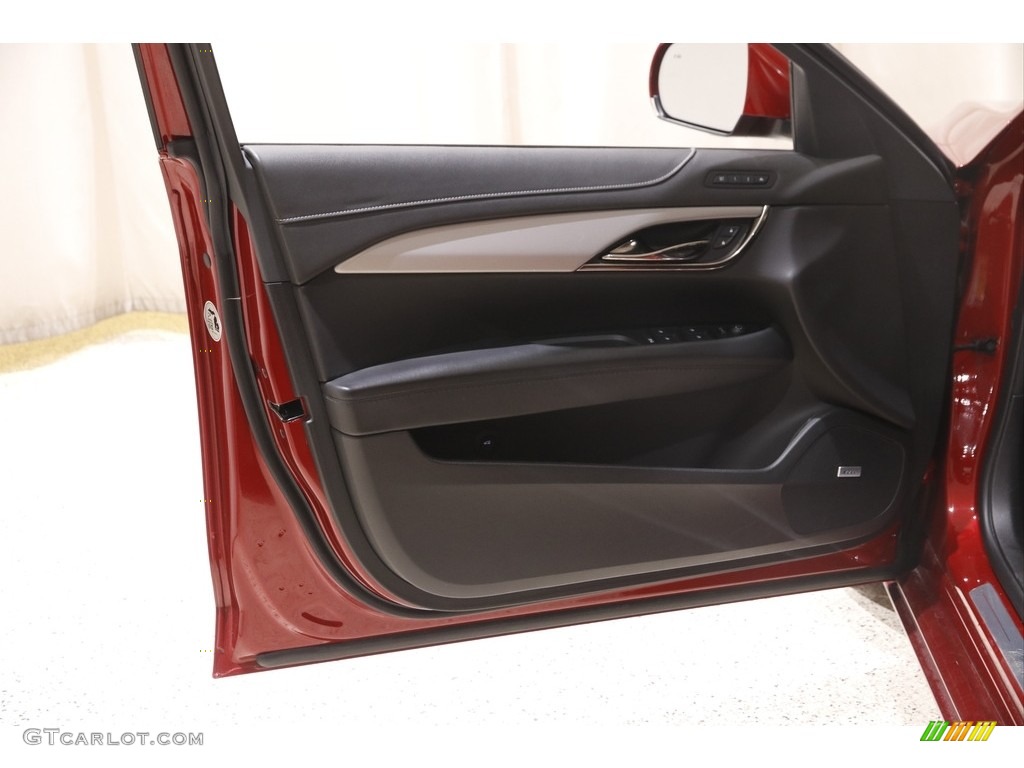 2018 Cadillac ATS Premium Luxury Jet Black Door Panel Photo #146028821