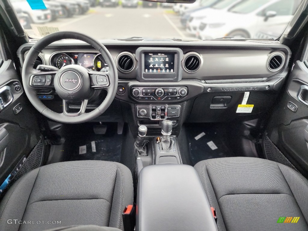 2023 Jeep Wrangler Unlimited Willys 4XE Hybrid Black Dashboard Photo #146028875