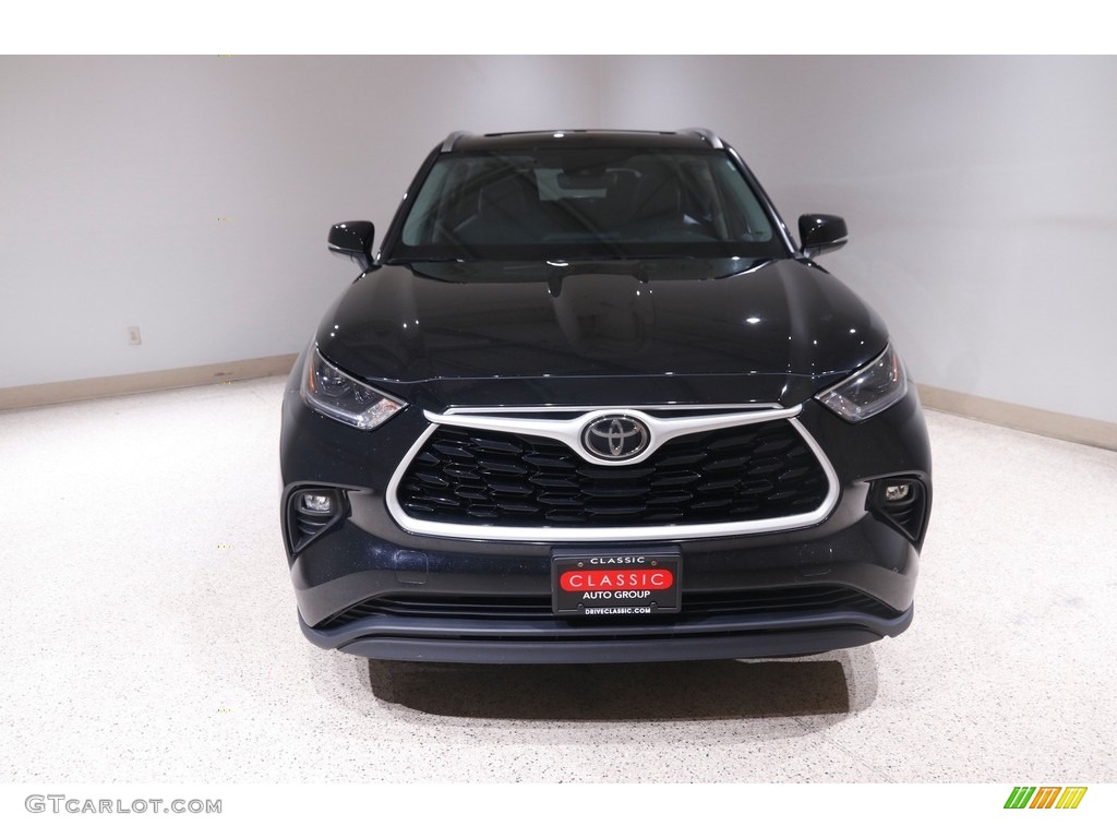 2021 Highlander XLE AWD - Midnight Black Metallic / Black photo #2
