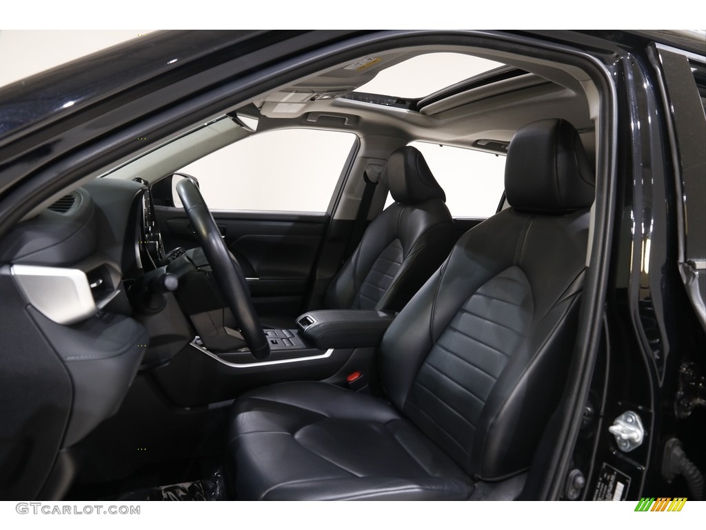 2021 Highlander XLE AWD - Midnight Black Metallic / Black photo #5