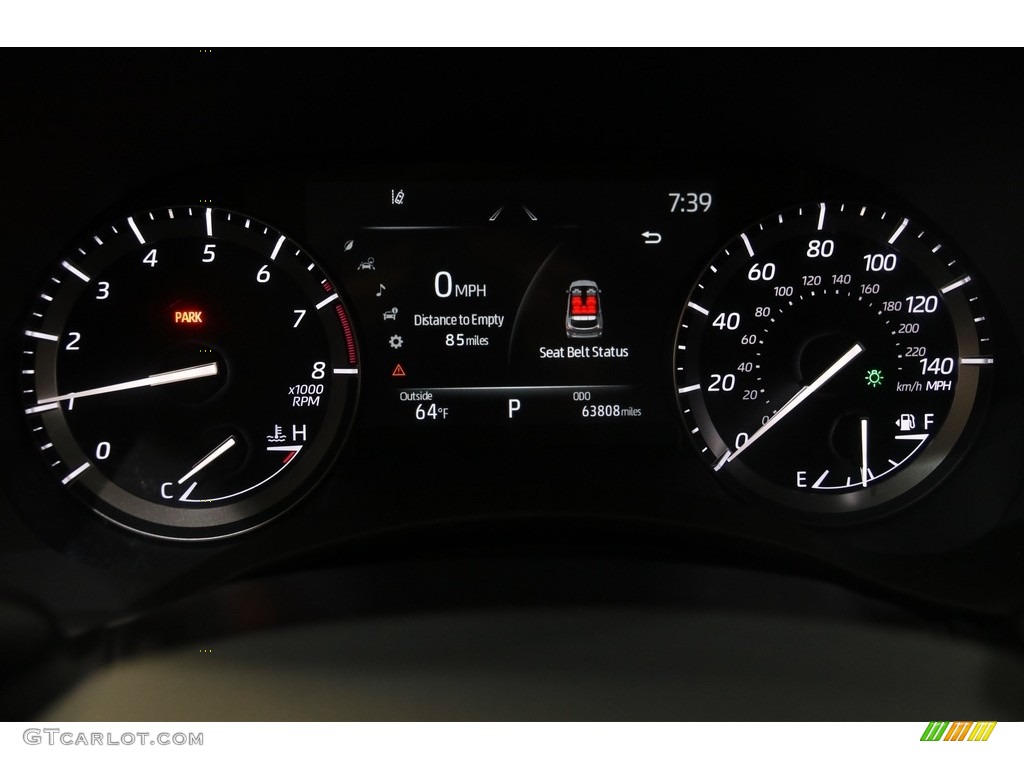 2021 Highlander XLE AWD - Midnight Black Metallic / Black photo #8