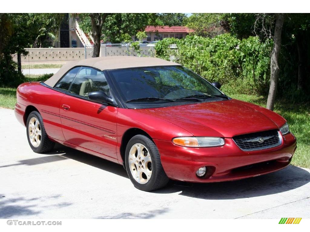 1999 Sebring JXi Convertible - Inferno Red Pearl / Camel Beige photo #18