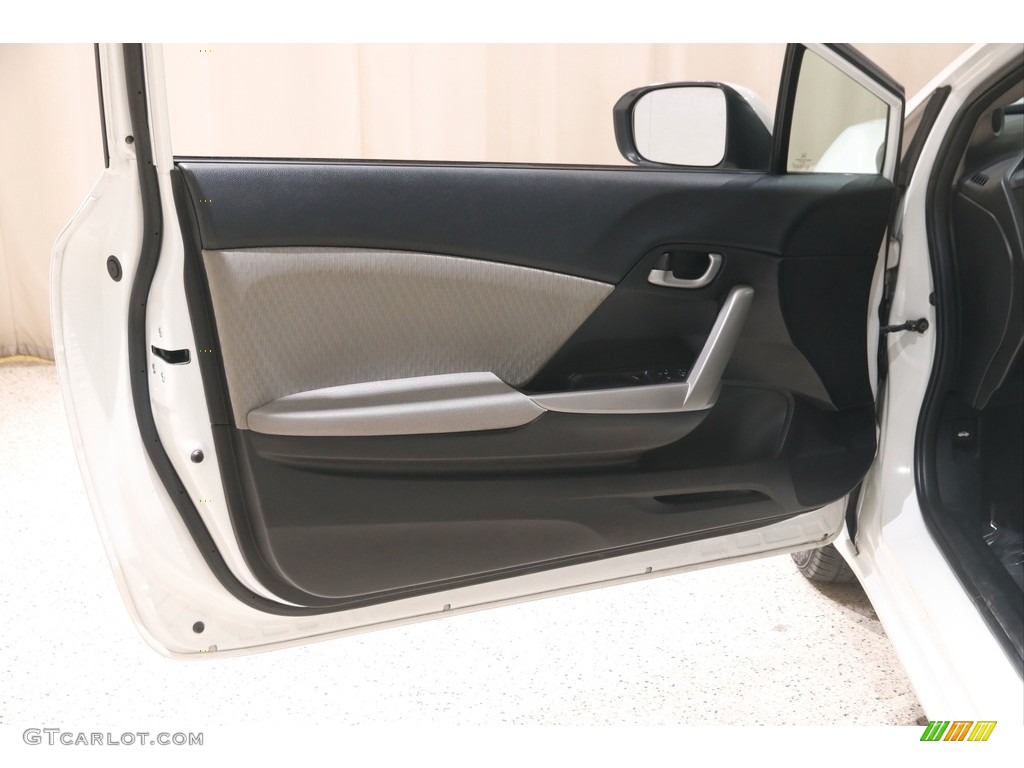 2015 Civic LX Coupe - Taffeta White / Gray photo #4