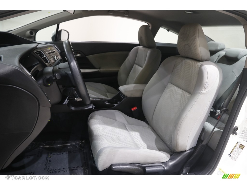 Gray Interior 2015 Honda Civic LX Coupe Photo #146029478