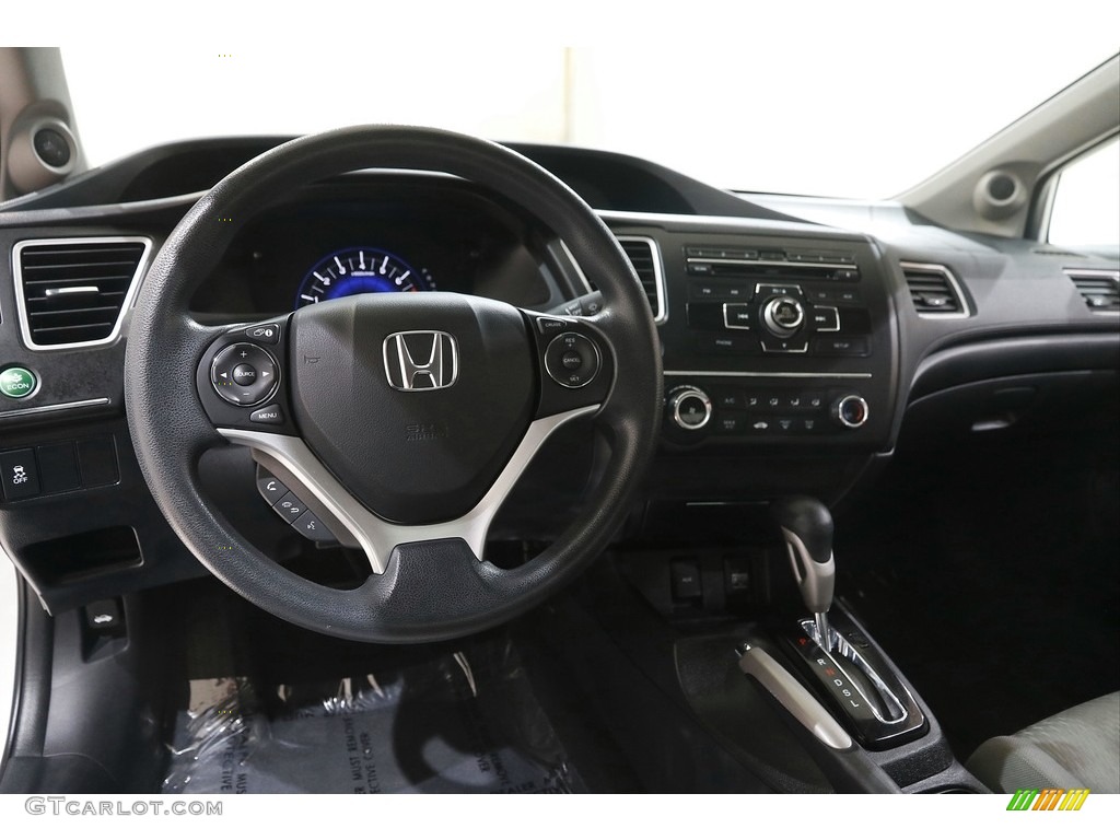 2015 Honda Civic LX Coupe Gray Dashboard Photo #146029502