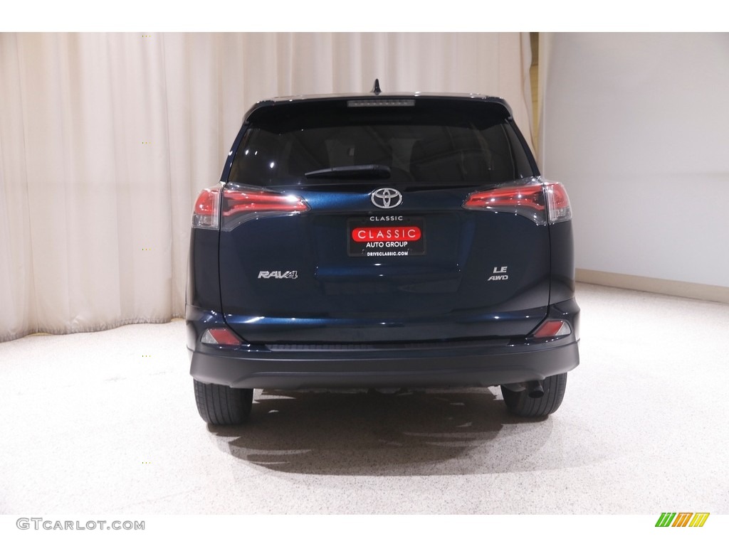 2018 RAV4 LE AWD - Galactic Aqua Mica / Black photo #18