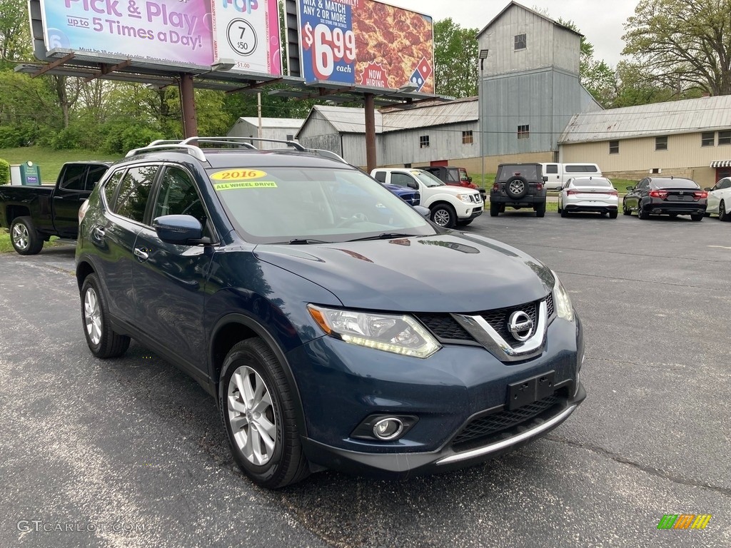 2016 Rogue SV AWD - Arctic Blue Metallic / Charcoal photo #6