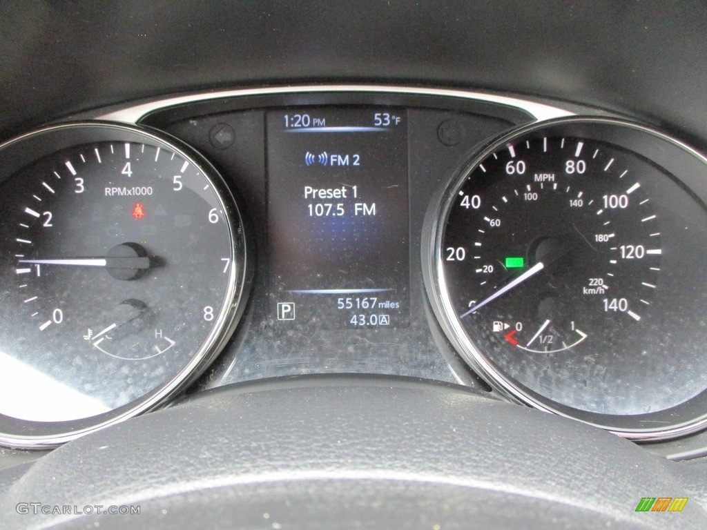 2016 Rogue SV AWD - Arctic Blue Metallic / Charcoal photo #11