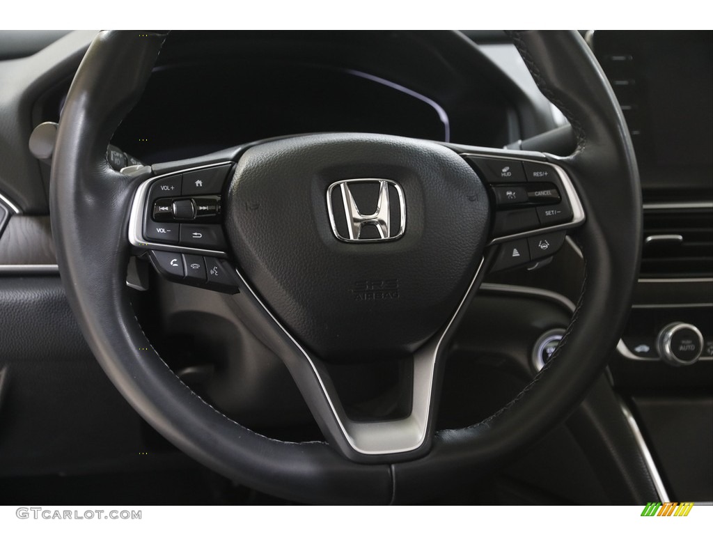 2021 Honda Accord Touring Black Steering Wheel Photo #146031167