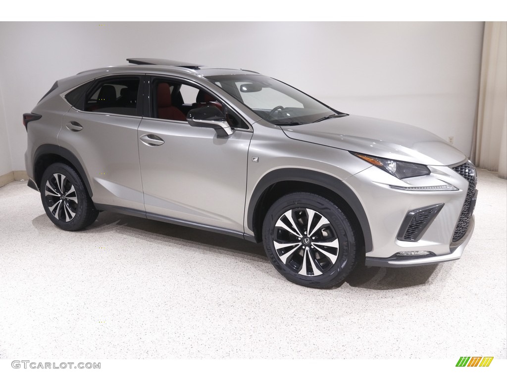 2019 NX 300 F Sport AWD - Atomic Silver / Red photo #1