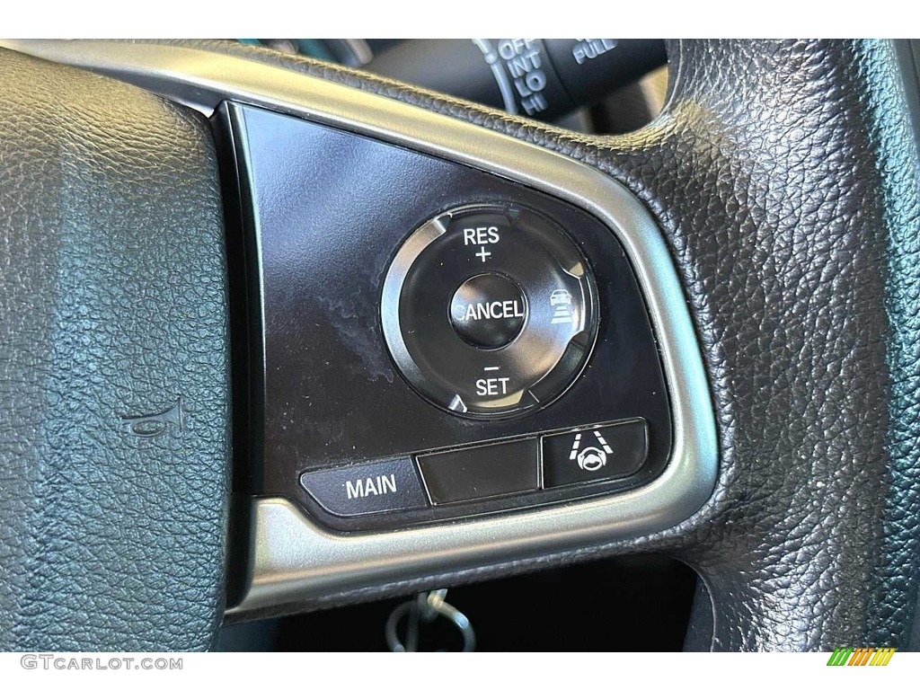 2020 Honda Civic LX Sedan Black Steering Wheel Photo #146031836