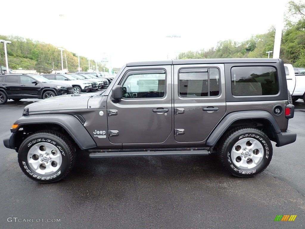 2019 Wrangler Unlimited Sport 4x4 - Granite Crystal Metallic / Black photo #2